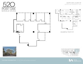 520 Post Oak Blvd, Houston, TX à louer Plan d’étage– Image 2 sur 2