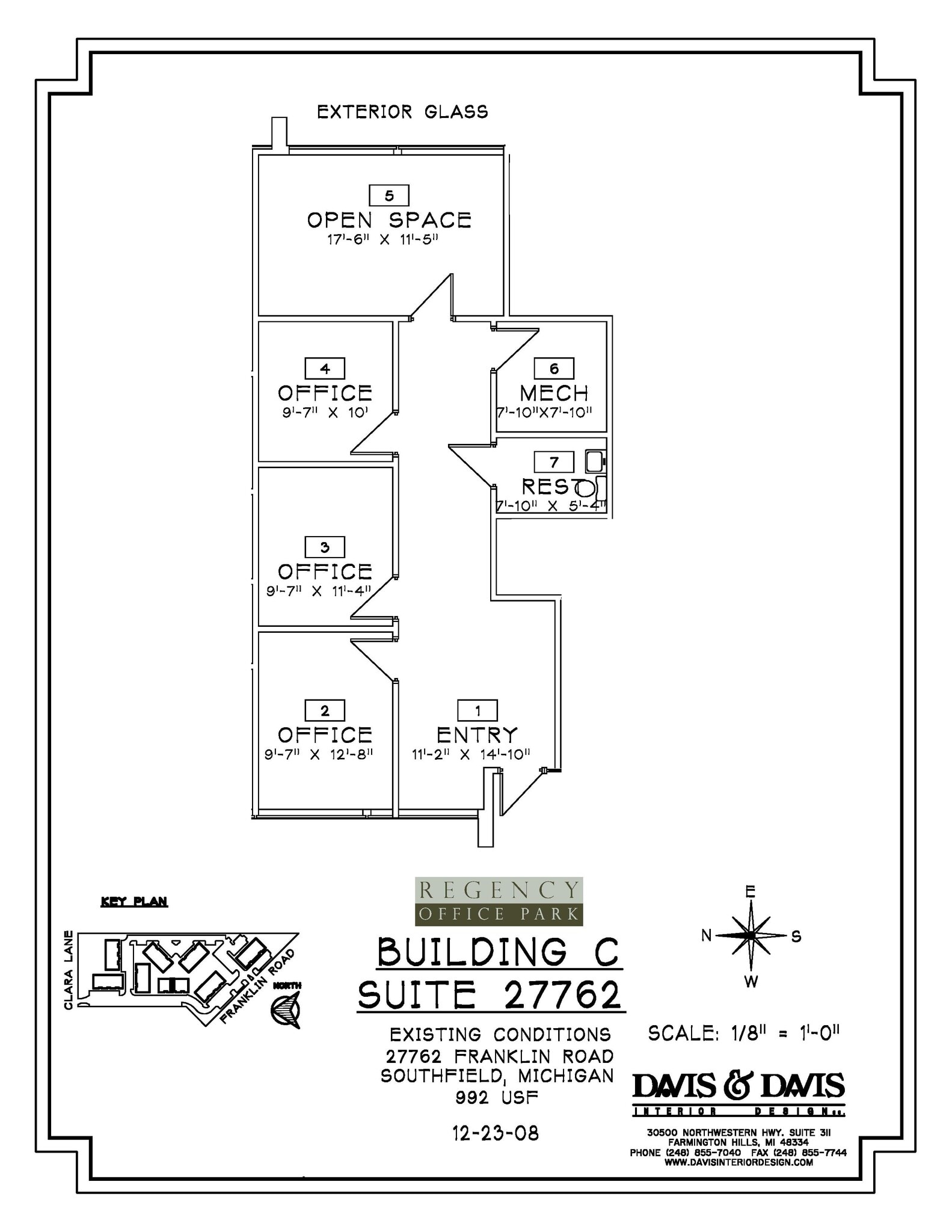 27650-27652 Franklin Rd, Southfield, MI à louer Plan d’étage– Image 1 sur 1