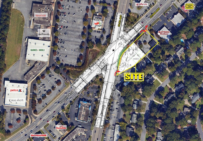 Greenville Blvd & Evans Hard Corner st, Greenville, NC à louer - Aérien – Image 3 sur 4