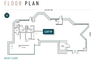 407 2nd St SW, Calgary, AB à louer Plan d’étage– Image 1 sur 1