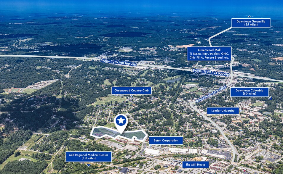 700 Kitson St, Greenwood, SC à vendre - Aérien – Image 2 sur 3