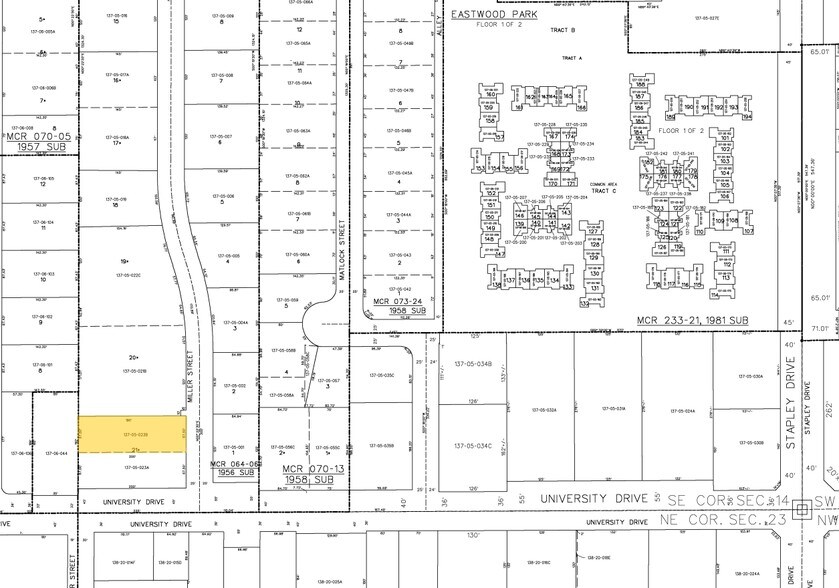 1010 E University Dr, Mesa, AZ à louer - Plan cadastral – Image 2 sur 5