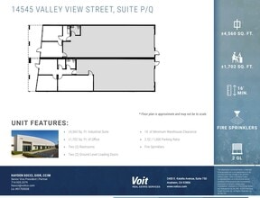 14515-14565 Valley View Ave, Santa Fe Springs, CA à louer Plan d’étage– Image 1 sur 1