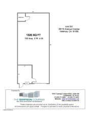 28170 Avenue Crocker, Valencia, CA à louer Plan d’étage– Image 1 sur 1