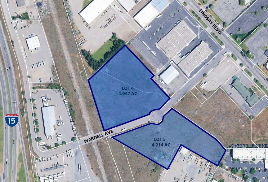 Lots 4 & 5 Wardell Ave, Idaho Falls, ID à vendre - Aérien – Image 2 sur 4