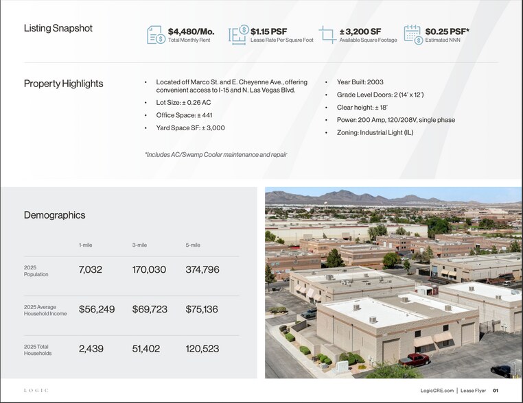 2952 Marco St, Las Vegas, NV à louer - Photo de l’immeuble – Image 2 sur 13