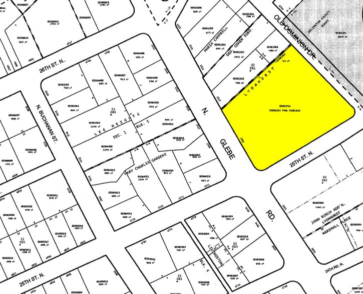 2501 N Glebe Rd, Arlington, VA à vendre - Plan cadastral – Image 3 sur 5