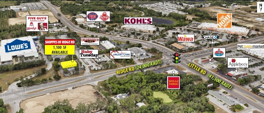 8528-8536 Ridge Rd, New Port Richey, FL à louer - Photo de l’immeuble – Image 3 sur 6