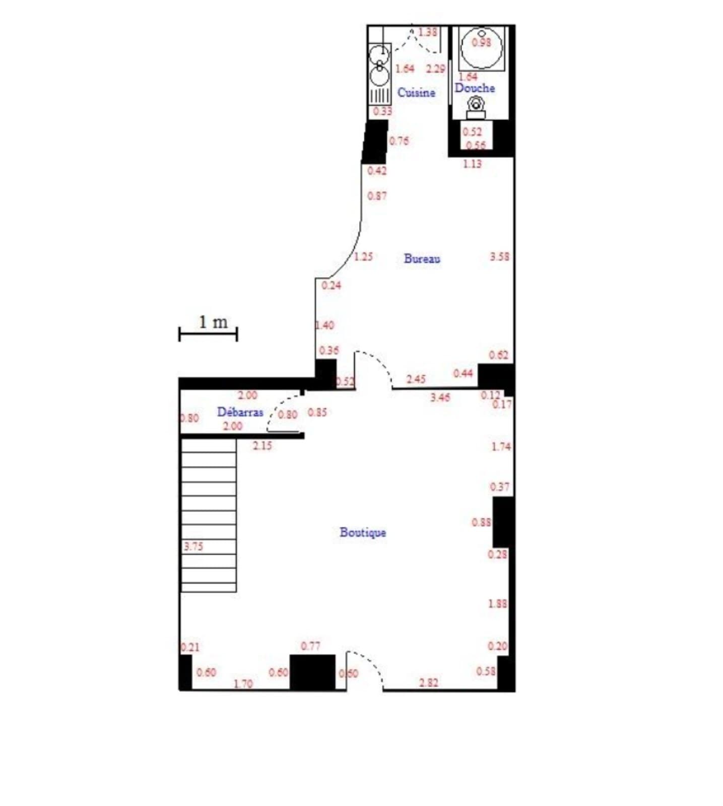 30 Rue Cambacérès, Paris à louer Plan d’étage– Image 1 sur 5