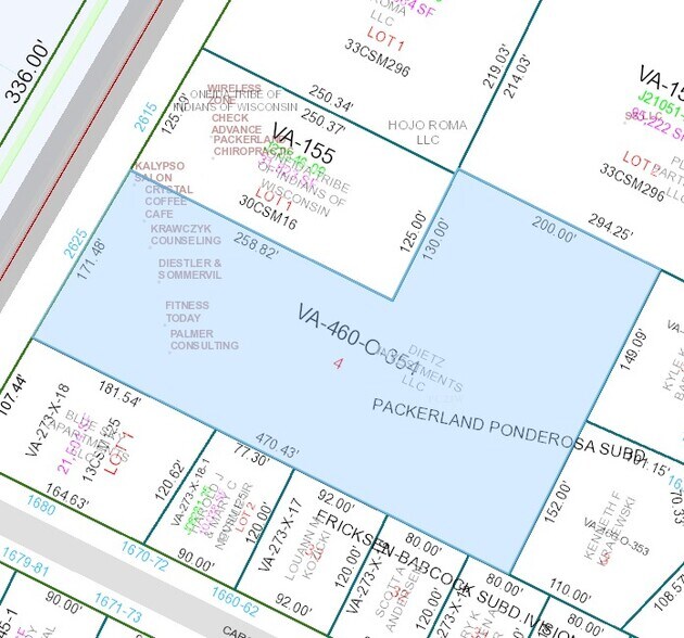 2631 Packerland Dr, Green Bay, WI à louer - Plan cadastral – Image 3 sur 3