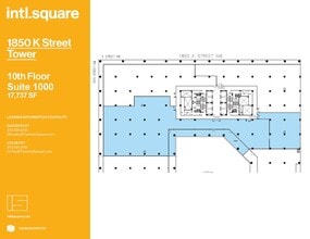 1875 I St NW, Washington, DC à louer Plan d’étage– Image 1 sur 2