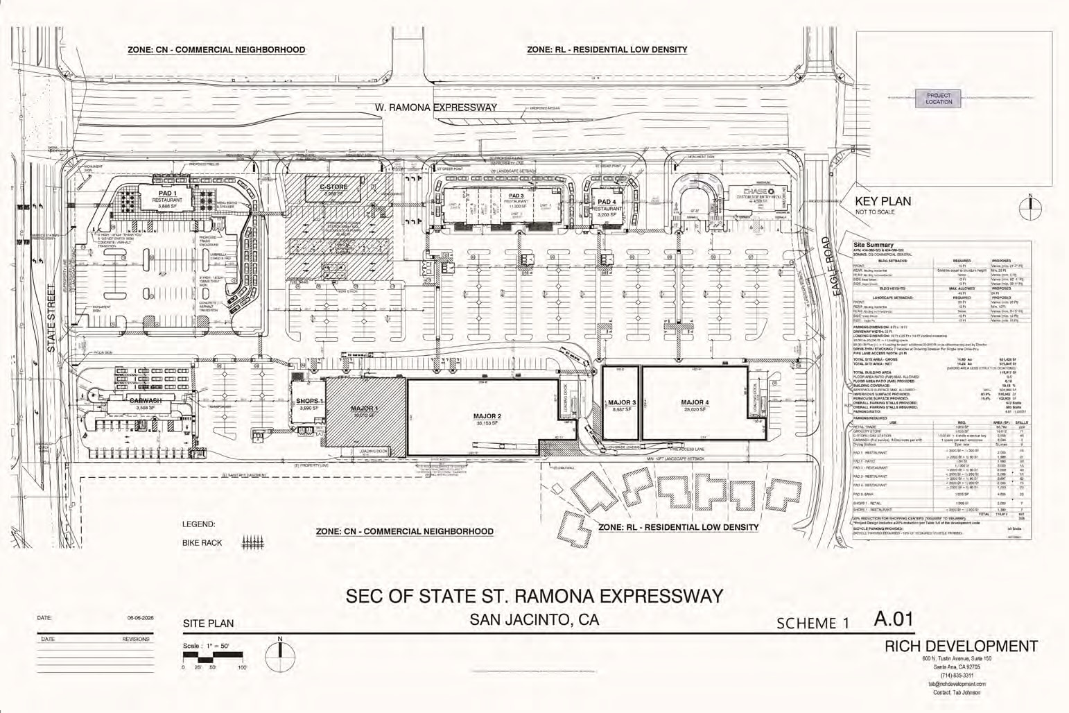 SEC W Ramona Expressway at State Street, San Jacinto, CA à louer Plan de site– Image 1 sur 1