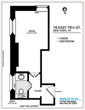 16 E 79th St, New York, NY à louer Plan d’étage– Image 1 sur 6