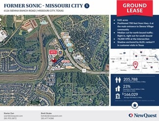 Plus de détails pour 6126 Sienna Ranch Rd, Missouri City, TX - Terrain à louer