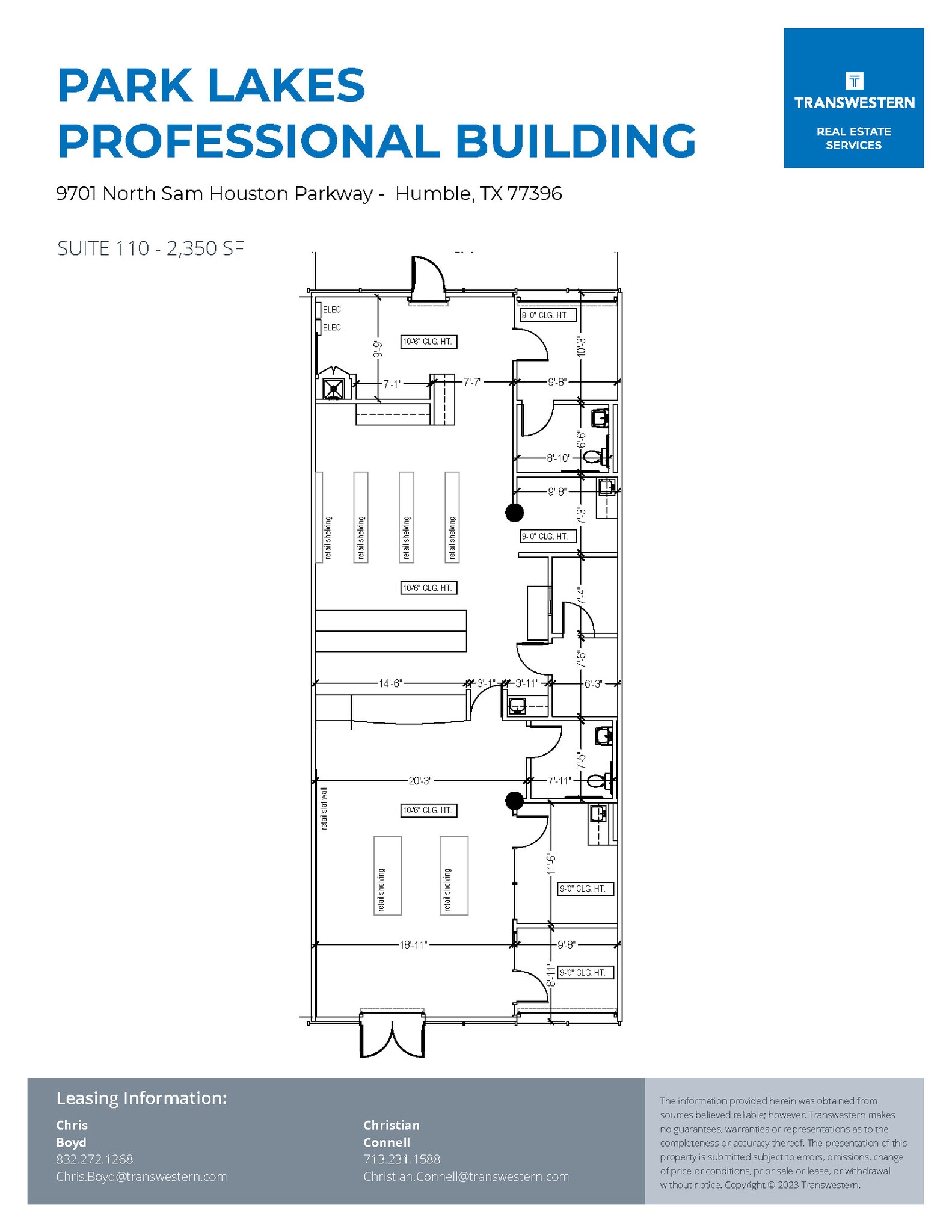 9701 N Sam Houston Pky, Humble, TX à louer Plan d’étage– Image 1 sur 1