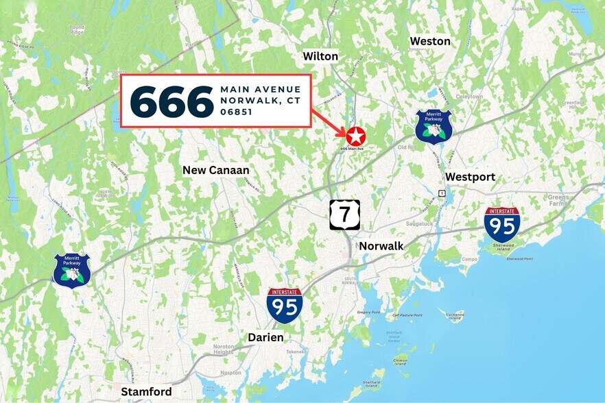 666 Main Ave, Norwalk, CT à louer - Photo de l’immeuble – Image 2 sur 5