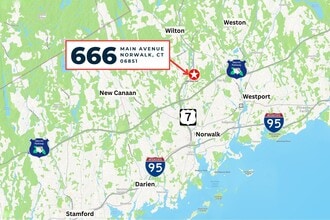 666 Main Ave, Norwalk, CT à louer Carte– Image 2 sur 4