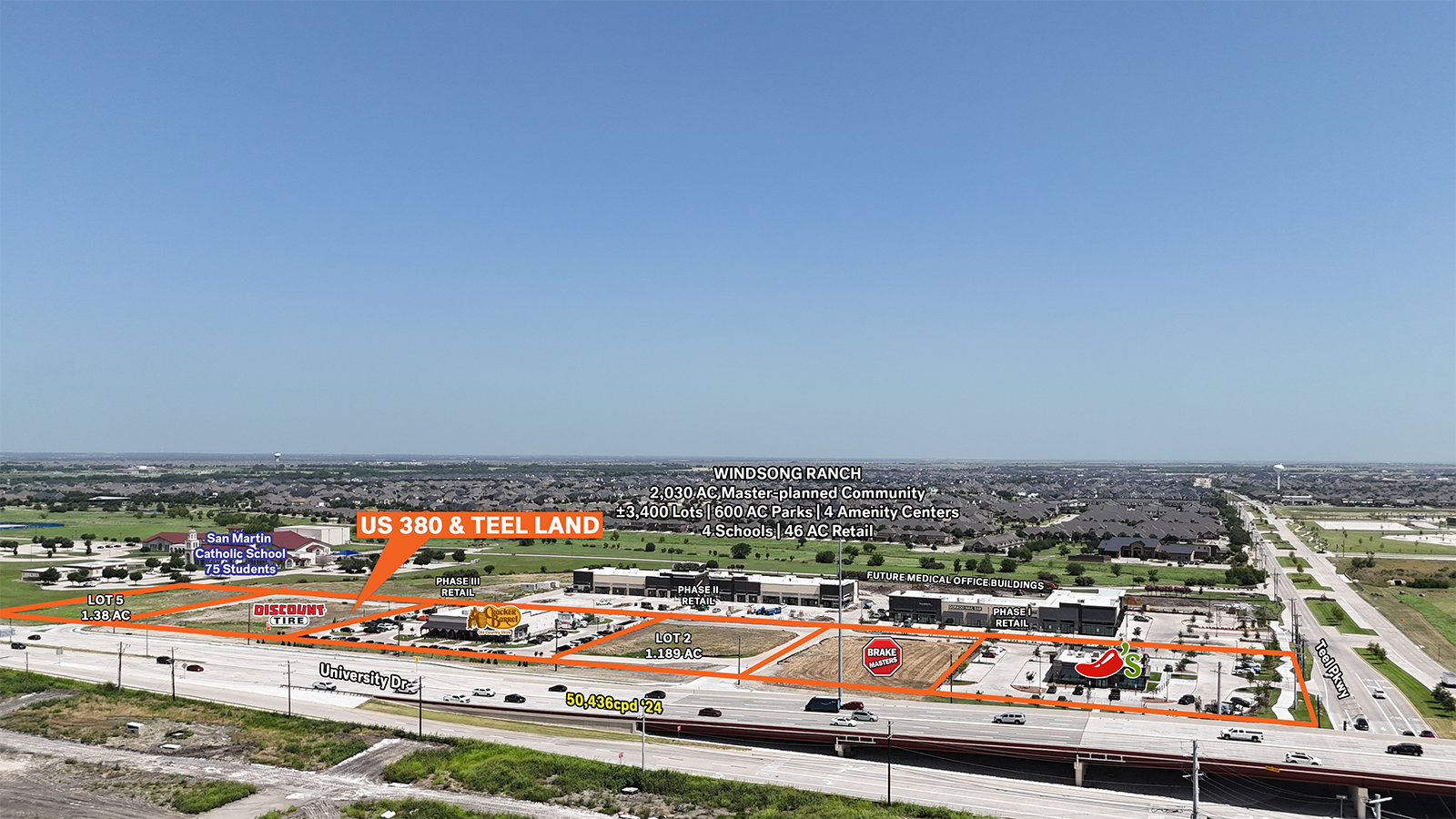 US Highway 380 & Teel Land, Frisco, TX à vendre Photo principale– Image 1 sur 10