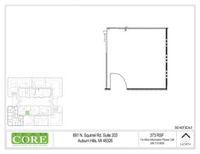 691 N Squirrel Rd, Auburn Hills, MI à louer Plan d’étage– Image 1 sur 1