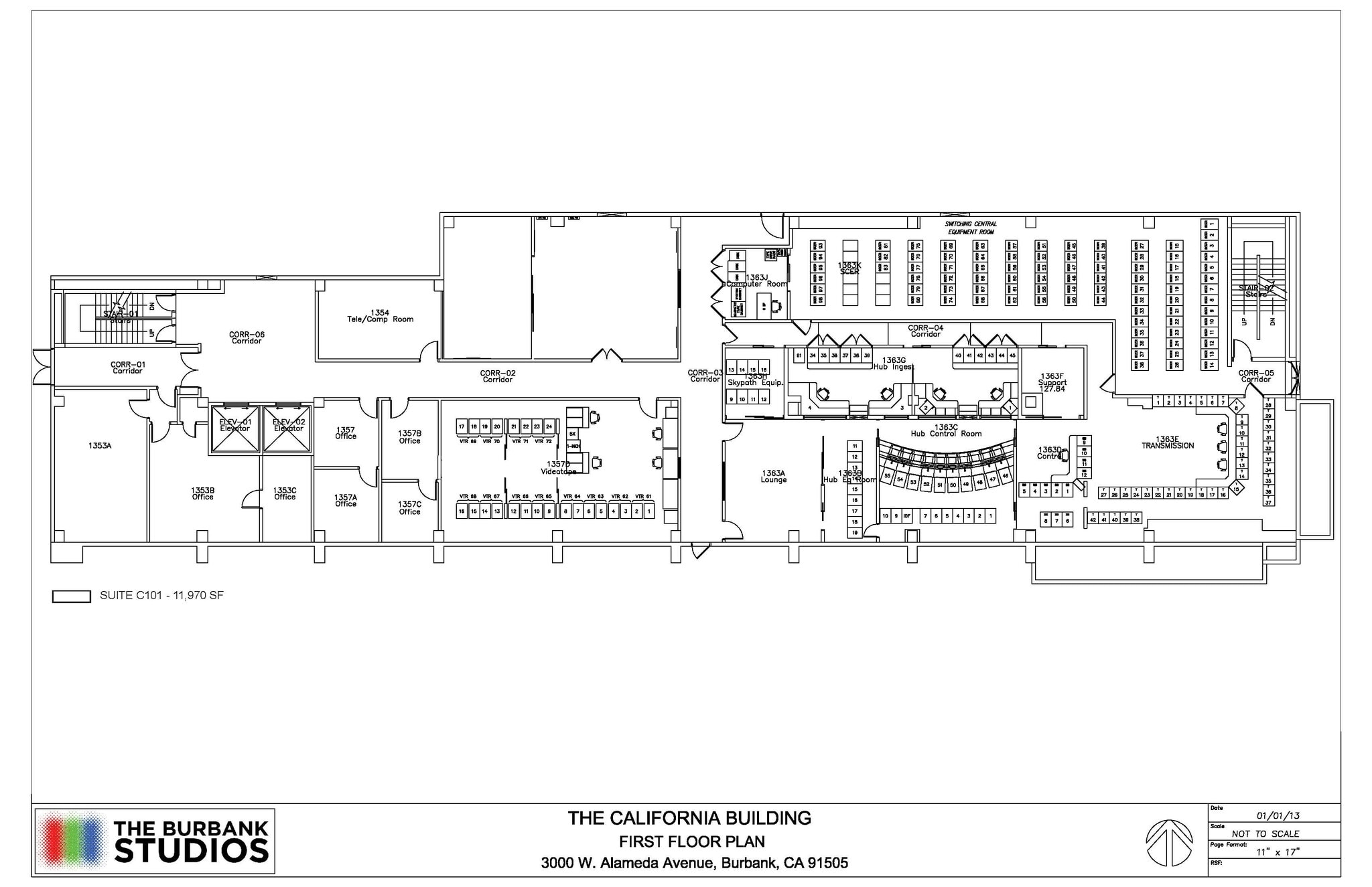 3000 W Alameda Ave, Burbank, CA à louer Plan d’étage– Image 1 sur 1