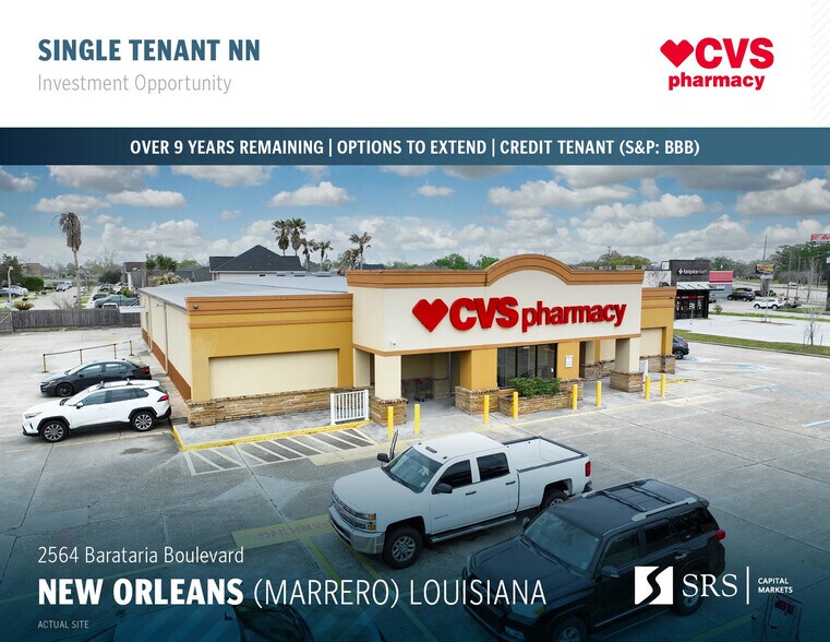 2564 Barataria Blvd, Marrero, LA à vendre - Photo de l’immeuble – Image 1 sur 9