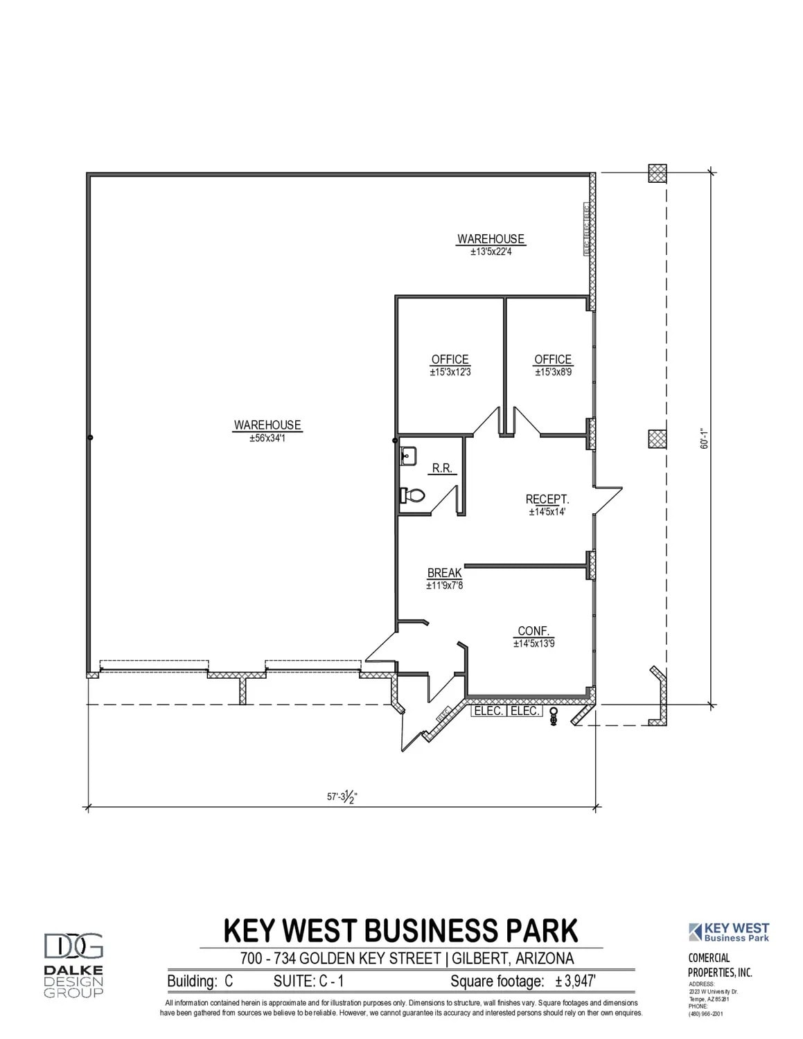 700 N Golden Key St, Gilbert, AZ à louer Plan d’étage– Image 1 sur 1