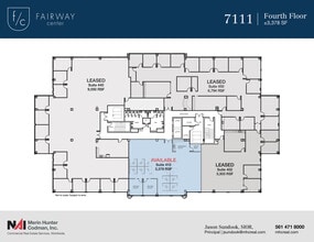7108-7121 Fairway Dr, Palm Beach Gardens, FL à louer Plan d’étage– Image 2 sur 10