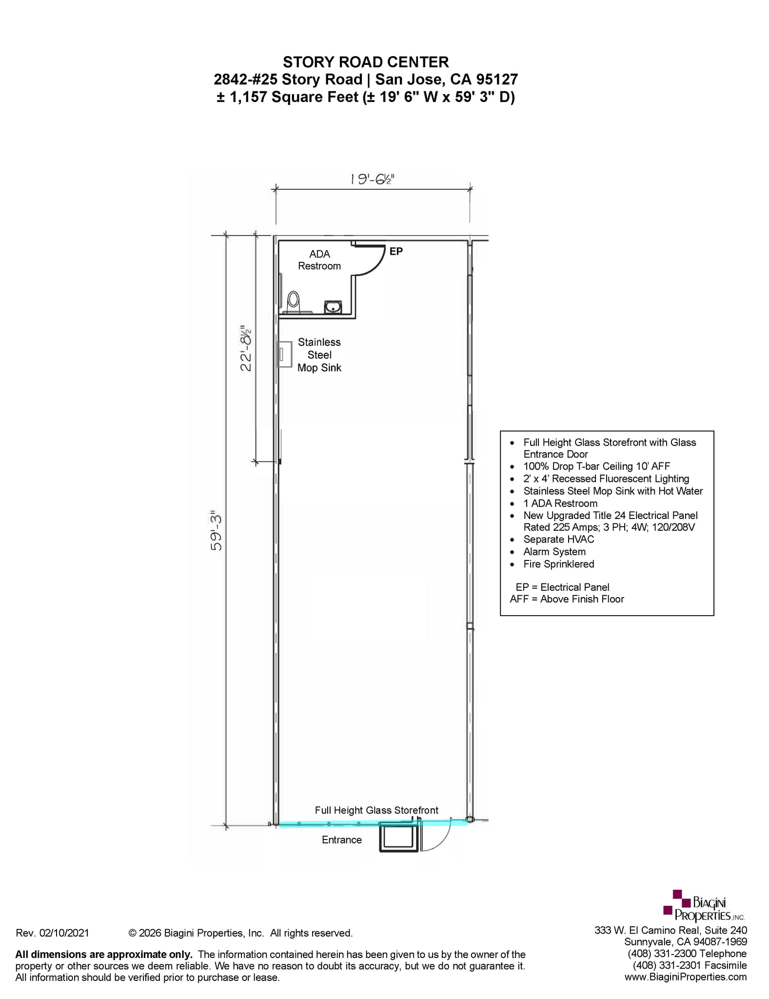 2842 Story Rd, San Jose, CA à louer Plan d’étage– Image 1 sur 8