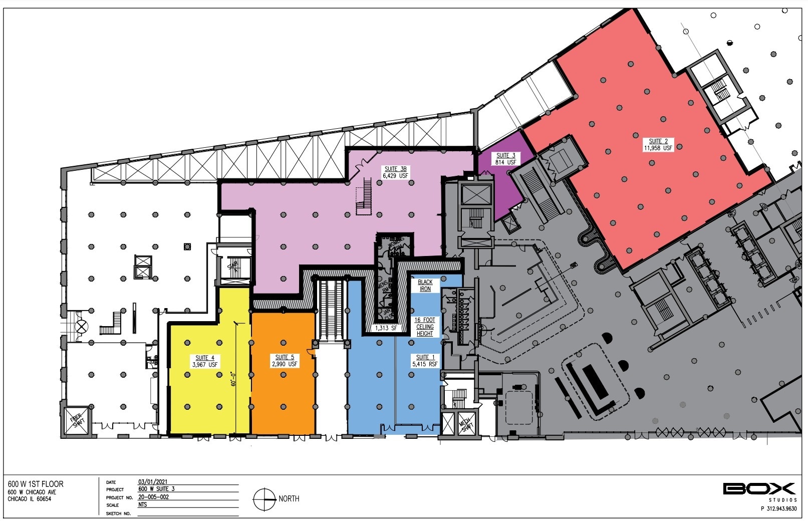 600 W Chicago Ave, Chicago, IL à louer Plan d’étage– Image 1 sur 1