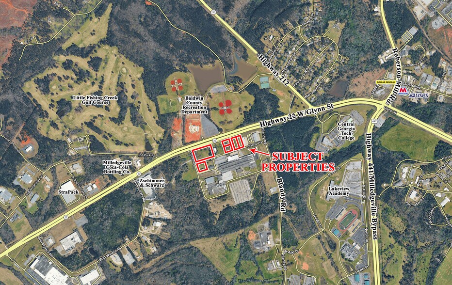 54-66 GA Highway 22 W, Milledgeville, GA à vendre - Aérien – Image 2 sur 2