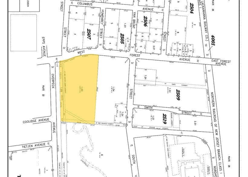 100 W Forest Ave, Englewood, NJ à louer - Plan cadastral – Image 2 sur 5
