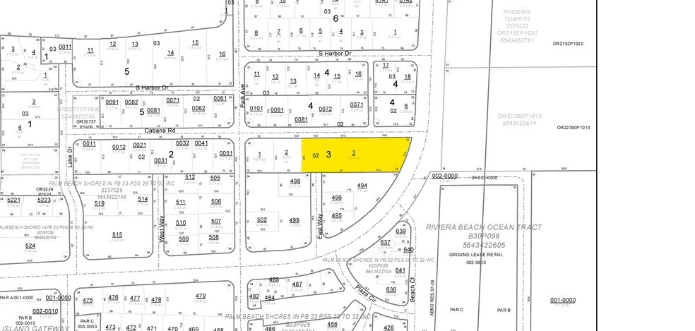 2655 N Ocean Dr, Singer Island, FL à louer - Plan cadastral – Image 3 sur 5