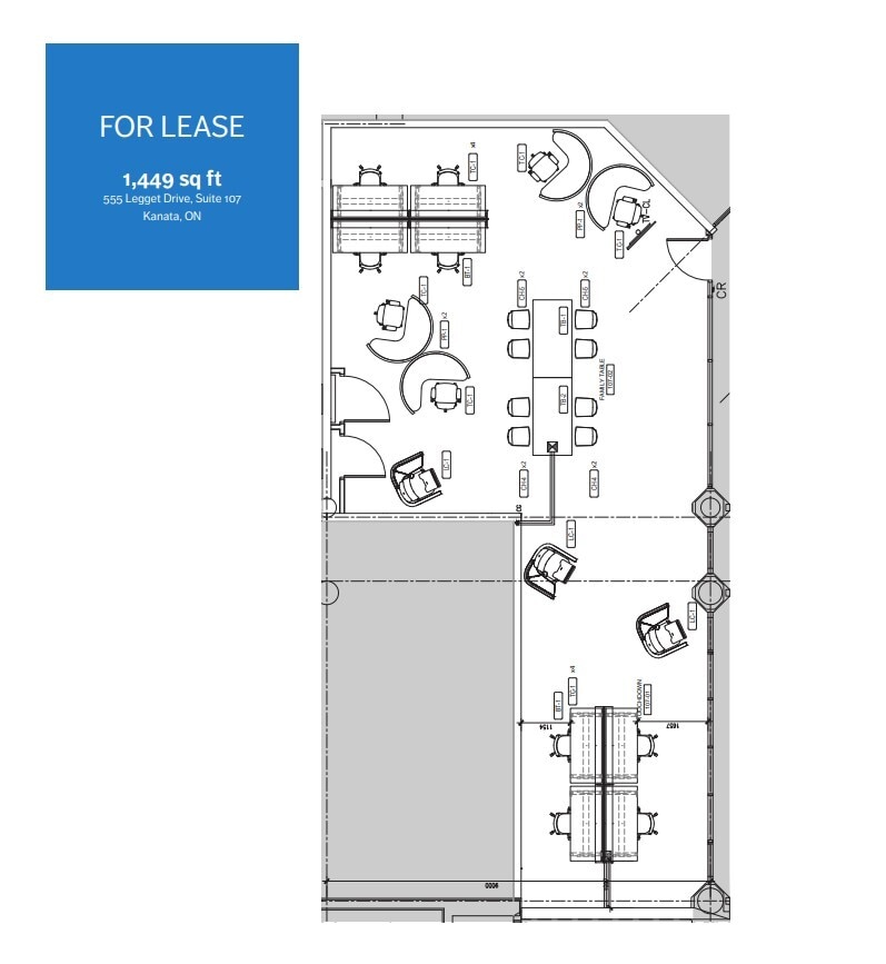 555 Legget Dr, Ottawa, ON à louer Plan d’étage– Image 1 sur 1