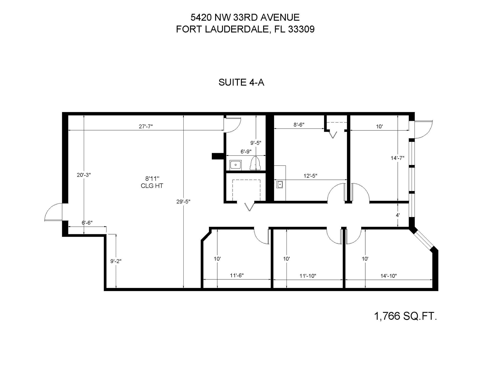 5410-5430 NW 33rd Ave, Fort Lauderdale, FL à louer Photo intérieure– Image 1 sur 25