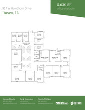 1091-1099 W Hawthorn Dr, Itasca, IL à louer Plan d’étage– Image 1 sur 2