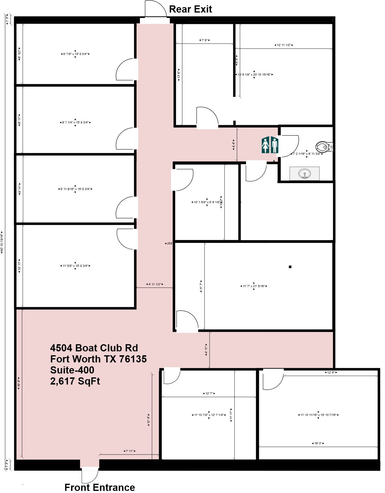4504 Boat Club Rd, Fort Worth, TX à vendre Plan d’étage– Image 1 sur 2