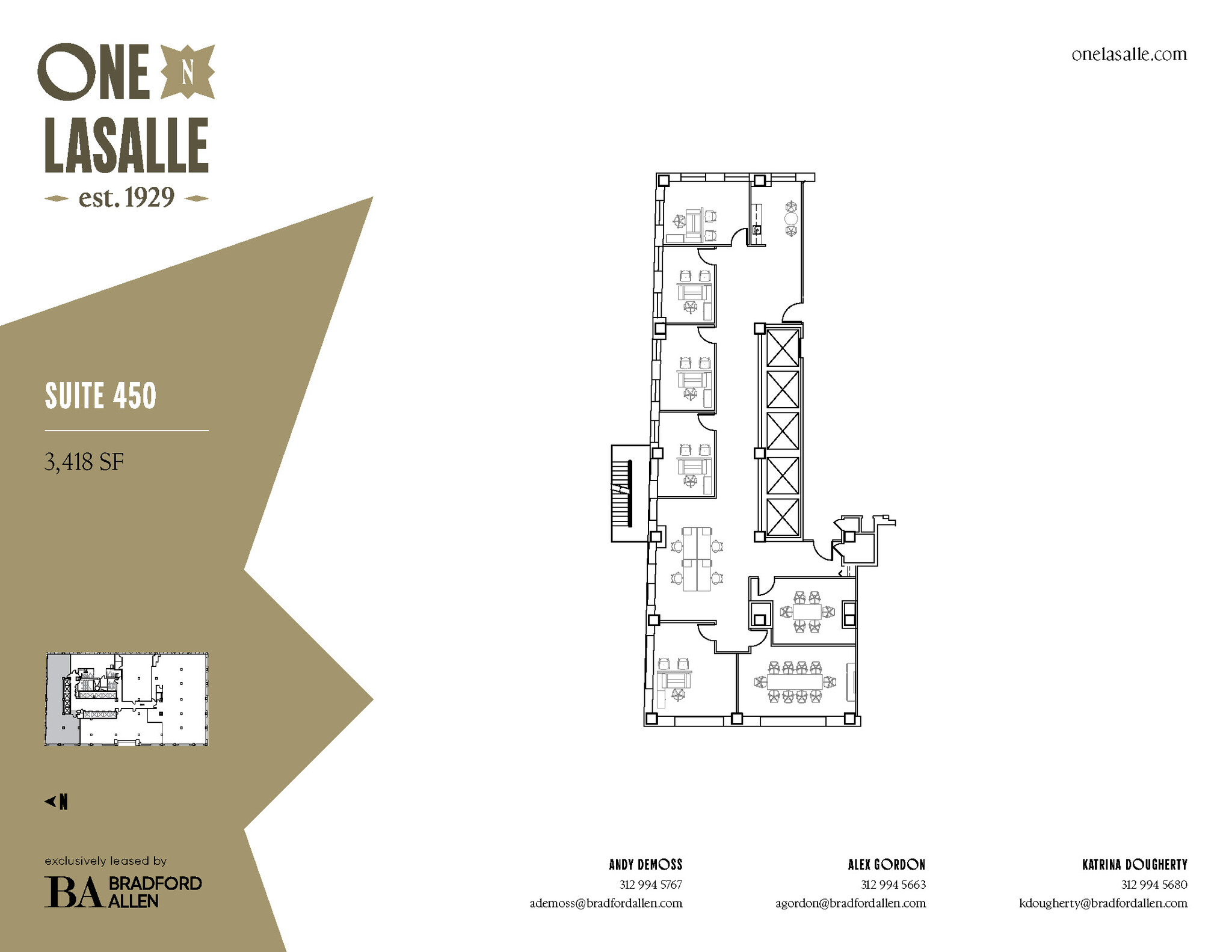1 N La Salle St, Chicago, IL à louer Plan d’étage– Image 1 sur 1