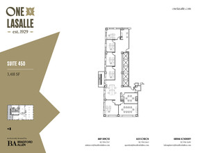 1 N La Salle St, Chicago, IL à louer Plan d’étage– Image 1 sur 1