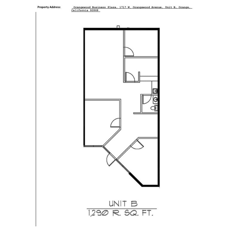 1745 W Orangewood Ave, Orange, CA à louer Plan d’étage– Image 1 sur 1