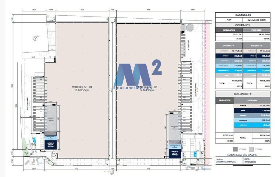 Industriel/Logistique dans Cabanillas del Campo, Guadalajara à louer - Plan de site – Image 2 sur 2
