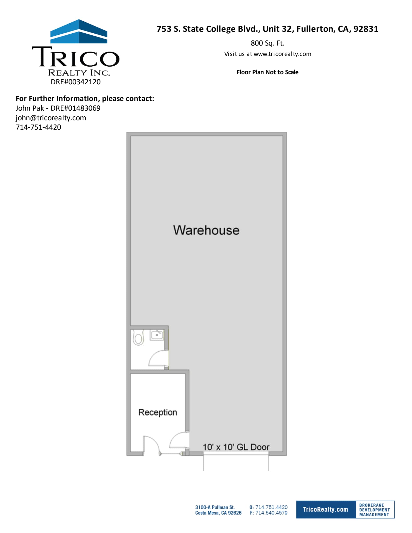667-759 S State College Blvd, Fullerton, CA à louer Plan d’étage– Image 1 sur 1