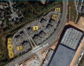 1325 Satellite Blvd NW, Suwanee, GA - VUE AÉRIENNE  vue de carte