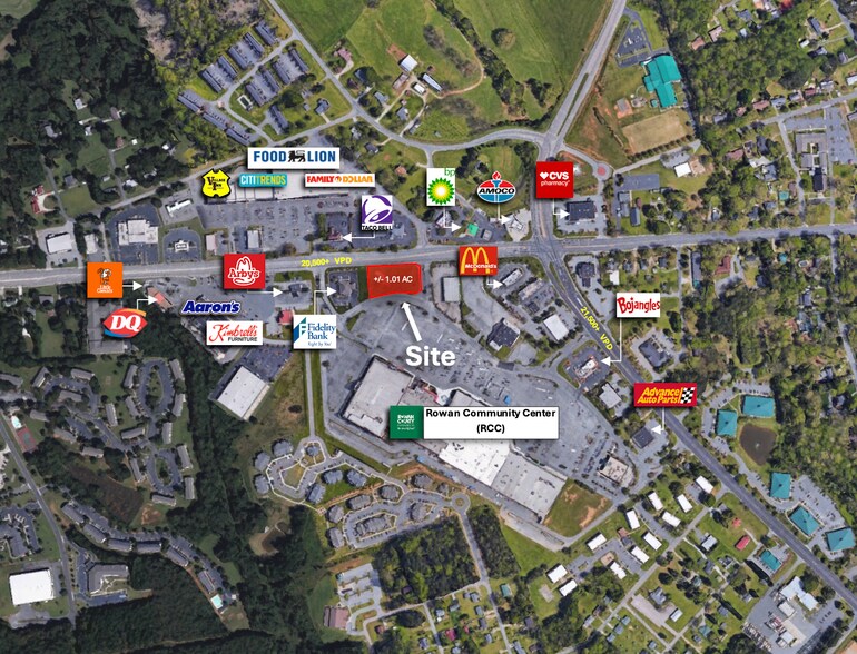 Statesville Blvd, Salisbury, NC à vendre - Aérien – Image 3 sur 6