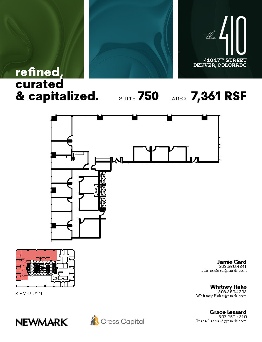 410 17th St, Denver, CO à louer Plan d’étage– Image 1 sur 1