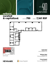 410 17th St, Denver, CO à louer Plan d’étage– Image 1 sur 1