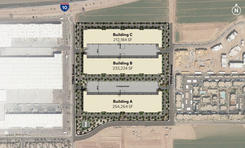 NWC 117th Ave & Corporate Drive, Avondale, AZ à louer - Plan de site – Image 3 sur 7