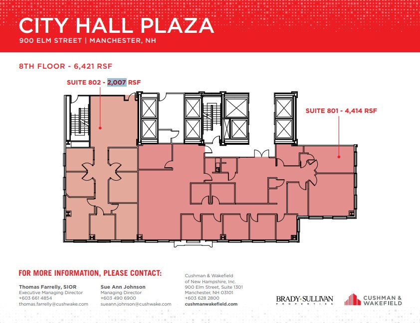 900 Elm St, Manchester, NH à louer Plan d’étage– Image 1 sur 1