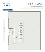 129-137 E Selandia Ln, Carson, CA à louer Plan d’étage– Image 1 sur 1