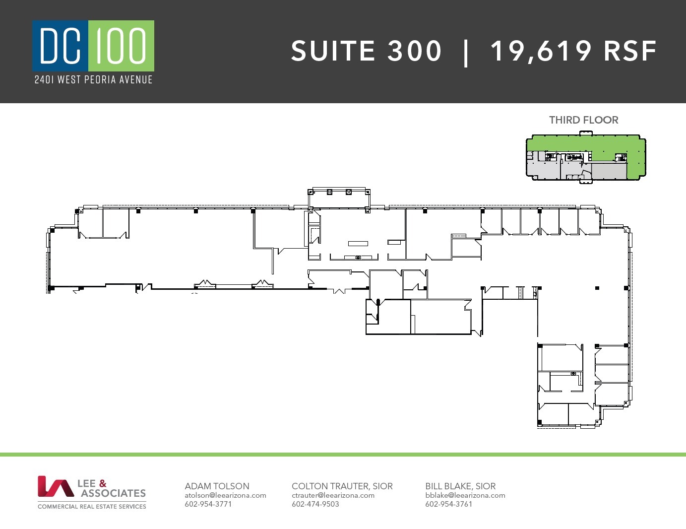 2401 W Peoria Ave, Phoenix, AZ à louer Plan d’étage– Image 1 sur 1