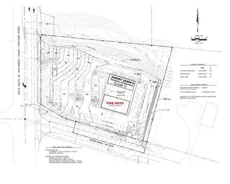 2385-2389 Niles Cortland Rd SE, Warren, OH à louer - Plan de site – Image 2 sur 2